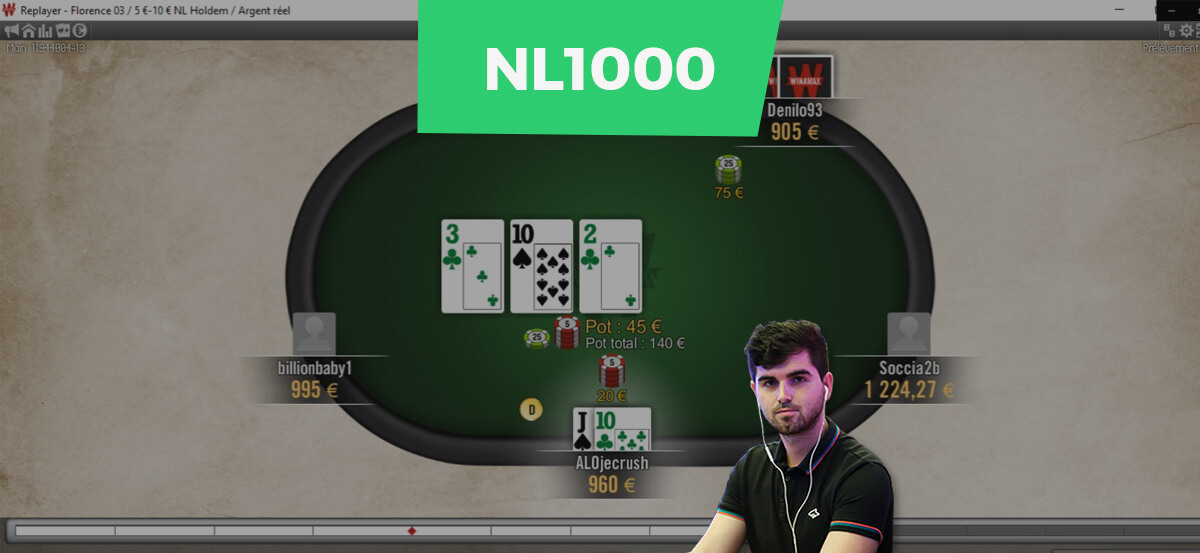 Table de poker NL1000